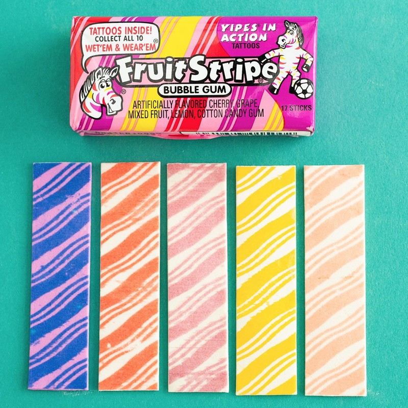  Fruit Stripe 5 Juicy Flavors  Candy  Snack Review  YouTube